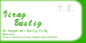 virag buslig business card